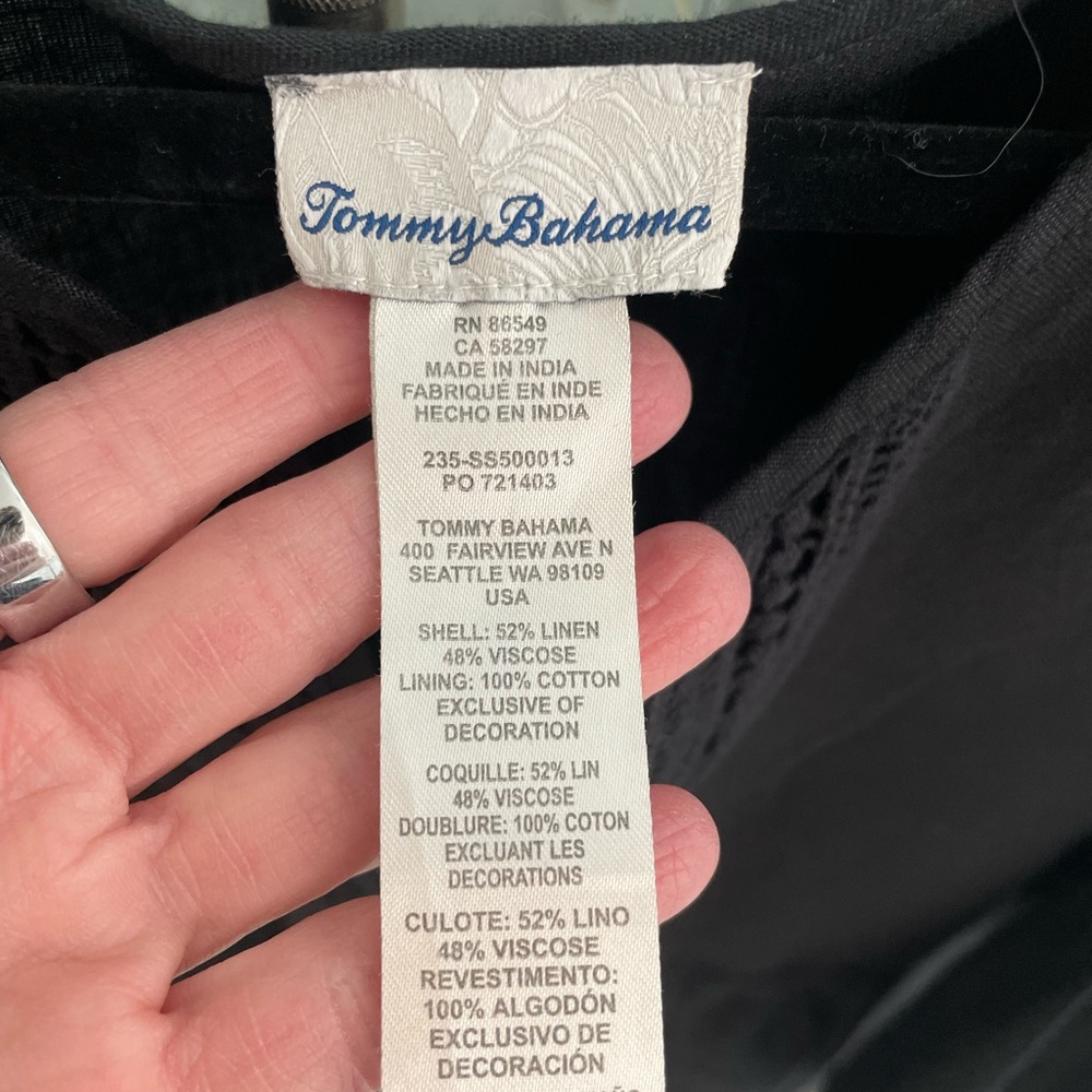 Tommy Bahama Black St. Lucia Dress - Picture 4 of 5